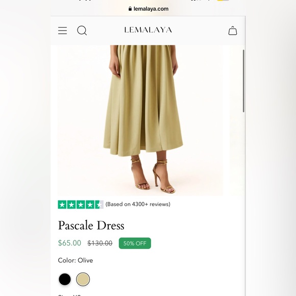 PASTEL GREEN MIDI DRESS - Picture 2 of 2